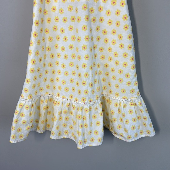 Cynthia Rowley Yellow And White Floral Dress Size 8 - Picture 4 of 15
